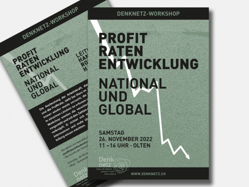 Denknetz | Veranstaltung | 2022 | Flyer + Social-Media