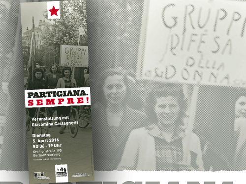 Partigiana sempre | Istoreco | 2016 | Flyer + Poster