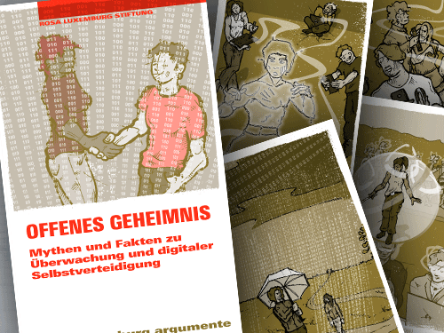 Rosa Luxemburg Stiftung | Offenes Geheimnis | Reihe »argumente« | 2016 | Illustrationen