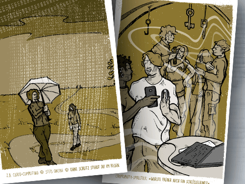 Rosa Luxemburg Stiftung | Offenes Geheimnis | Reihe »argumente« | 2016 | Illustrationen