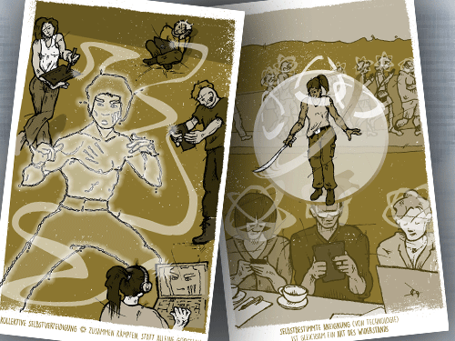 Rosa Luxemburg Stiftung | Offenes Geheimnis | Reihe »argumente« | 2016 | Illustrationen