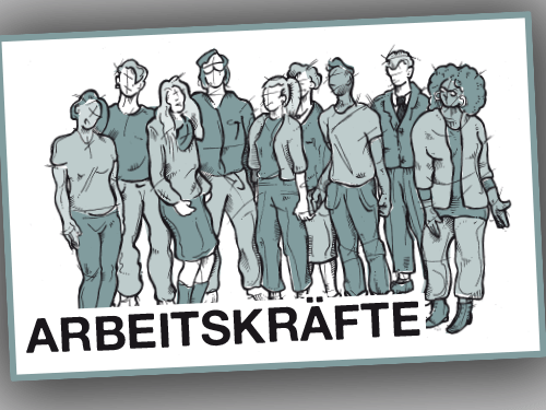 Rosa Luxemburg Stiftung | Prekarität | Illustrationsserie