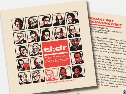 Rosa Luxemburg Stiftung | Podcast »tldr« | 2022 | Flyer