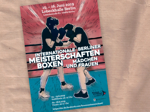 Seitenwechsel | Boxmeisterschaften | 2019 | Plakat + Flyer