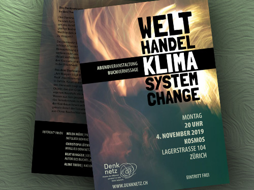 Denknetz | Welthandel - Klima – System Change | 2019 | Flyer