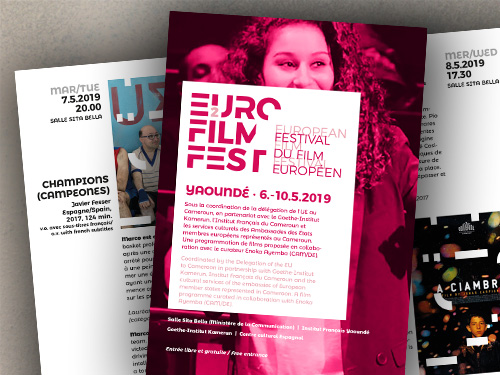 Europäisches Film Festival | Yaoundé | 2019 | Flyer + Poster + Programm